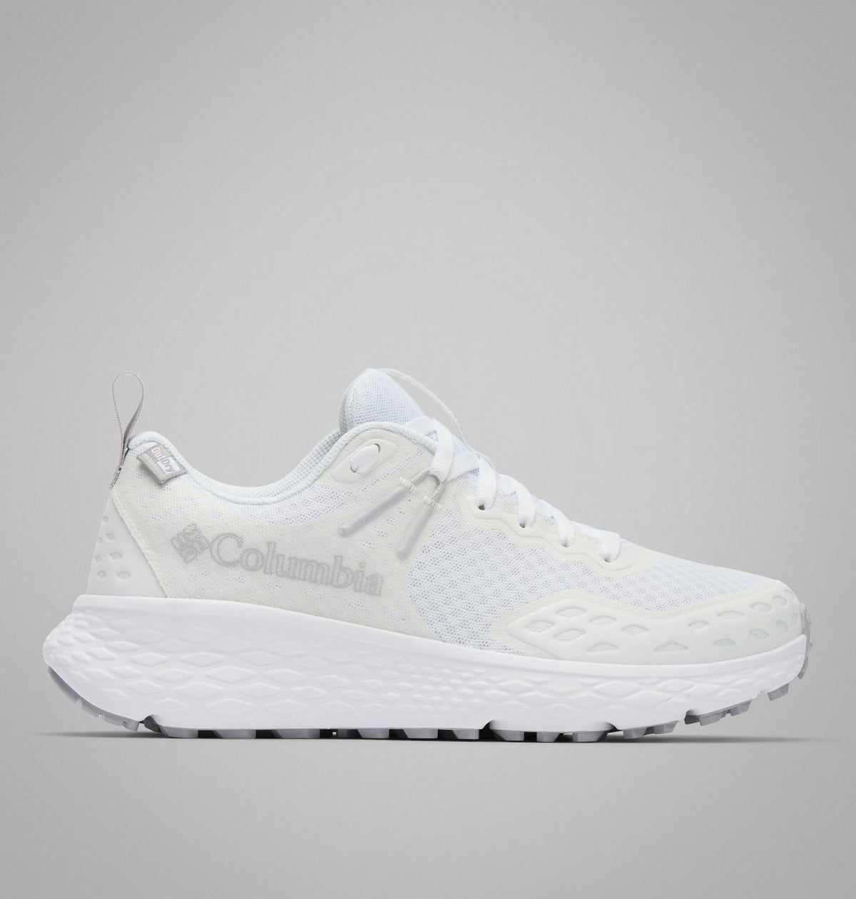 Columbia Konos TRS II OutDry Hiking Shoes Women product view 1 — White, Cumulus Grey