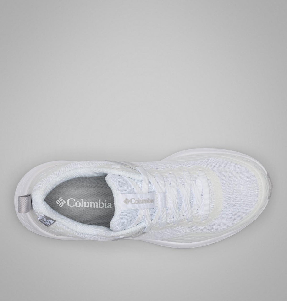 Columbia Konos TRS II OutDry Hiking Shoes Women product view 4 — White, Cumulus Grey