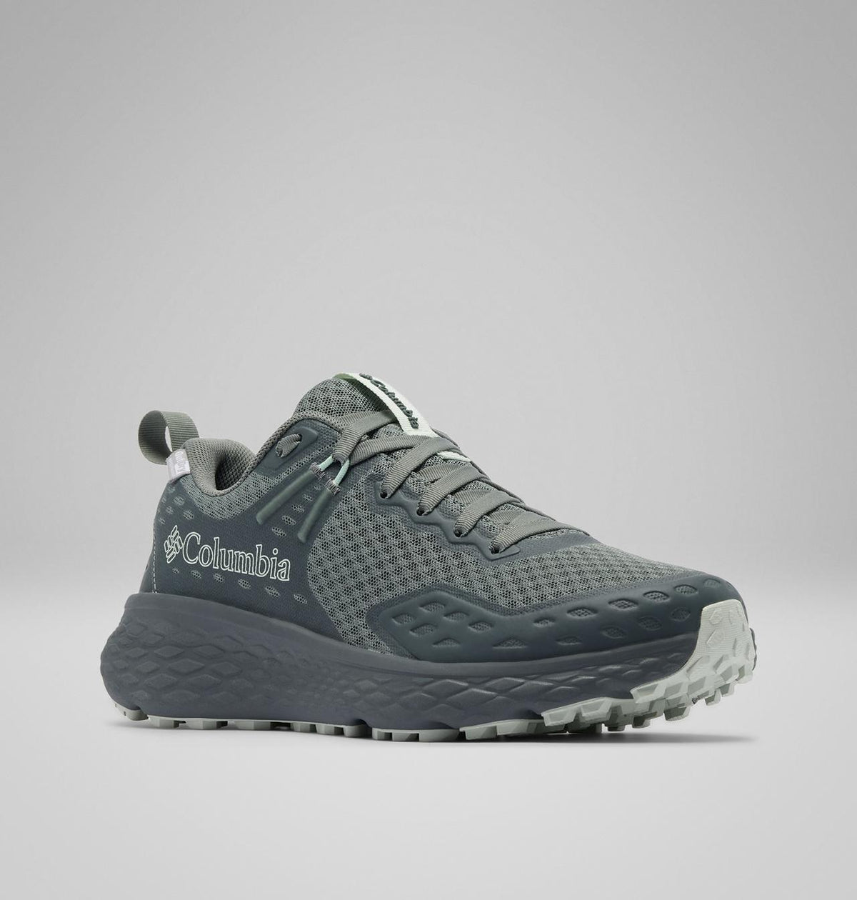 Columbia Konos TRS II OutDry Hiking Shoes Women product view 3 — Sedona Sage, Tea Light