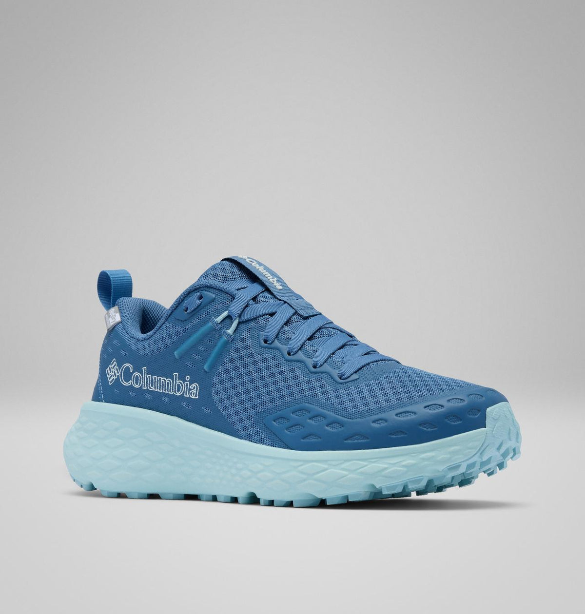 Columbia Konos TRS II OutDry Hiking Shoes Women product view 3 — Blue Dusk, Marine Light