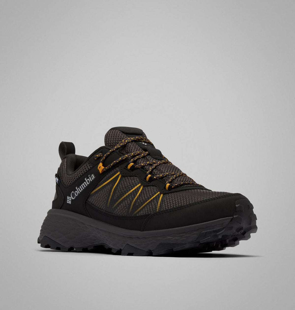 Columbia Peakfreak Rush OutDry Hiking Shoes Men product view 3 — Black, Raw Honey