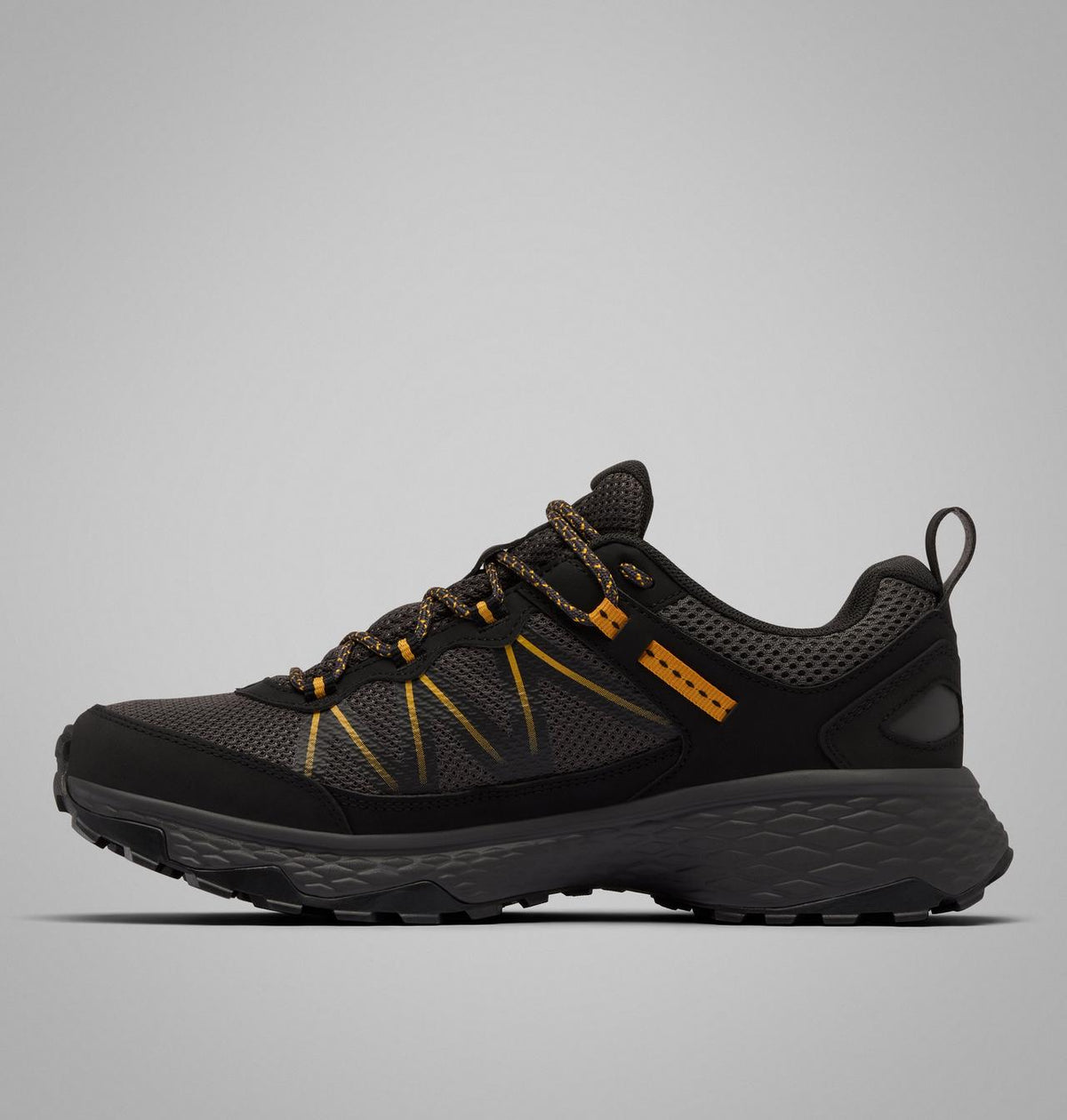 Columbia Peakfreak Rush OutDry Hiking Shoes Men product view 6 — Black, Raw Honey