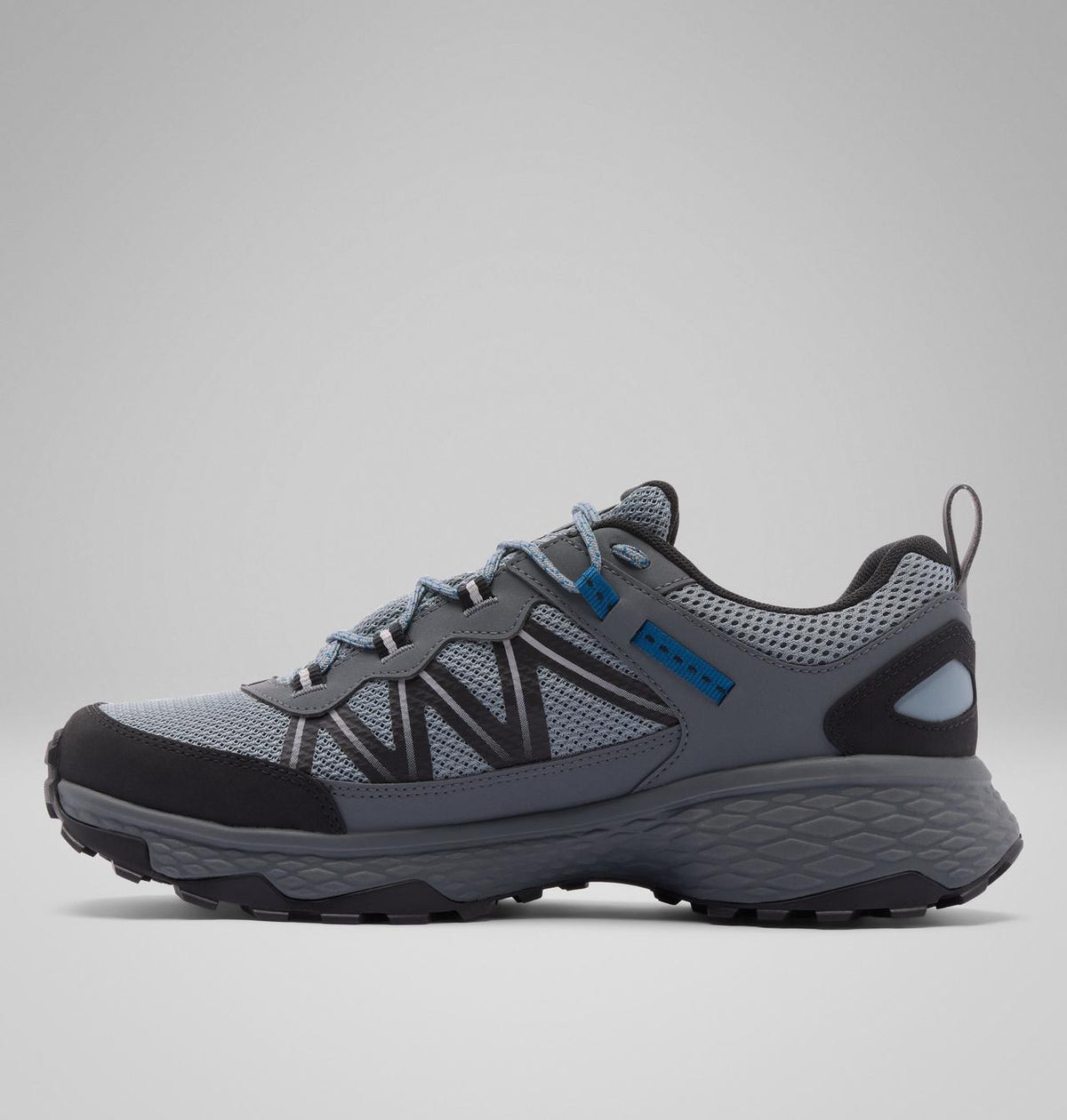 Columbia Peakfreak Rush OutDry Hiking Shoes Men product view 6 — Cinder Grey, Phoenix Blue