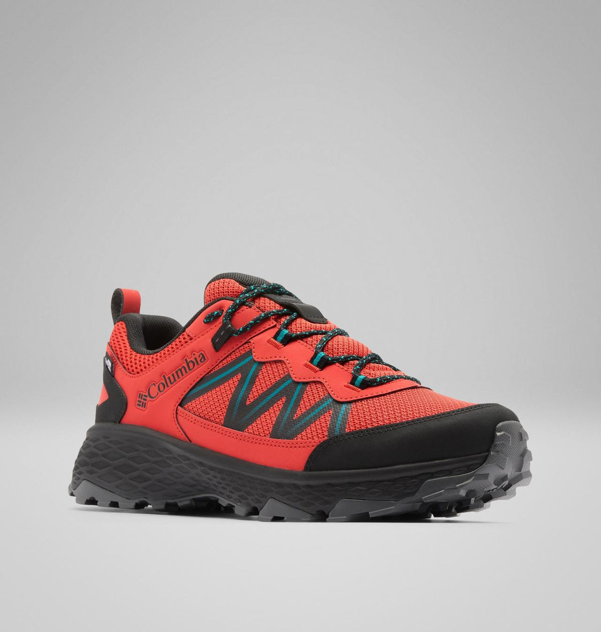 Columbia Peakfreak Rush OutDry Hiking Shoes Men product view 3 — Super Sonic, Teal Chloride