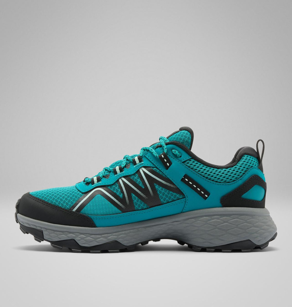 Columbia Peakfreak Rush OutDry Hiking Shoes Women product view 6 — Teal Chloride, Sea Ice