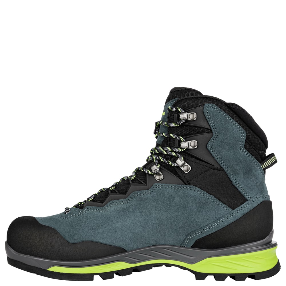 LOWA Cadin Ii GTX MID product view 3 — steel blue/lime