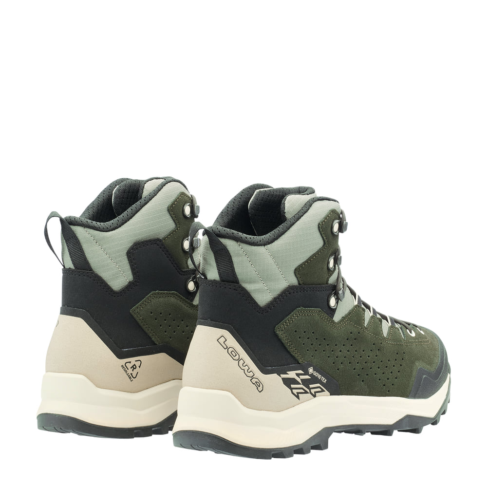 LOWA Explorer GTX MID product view 3 — dark green/panna