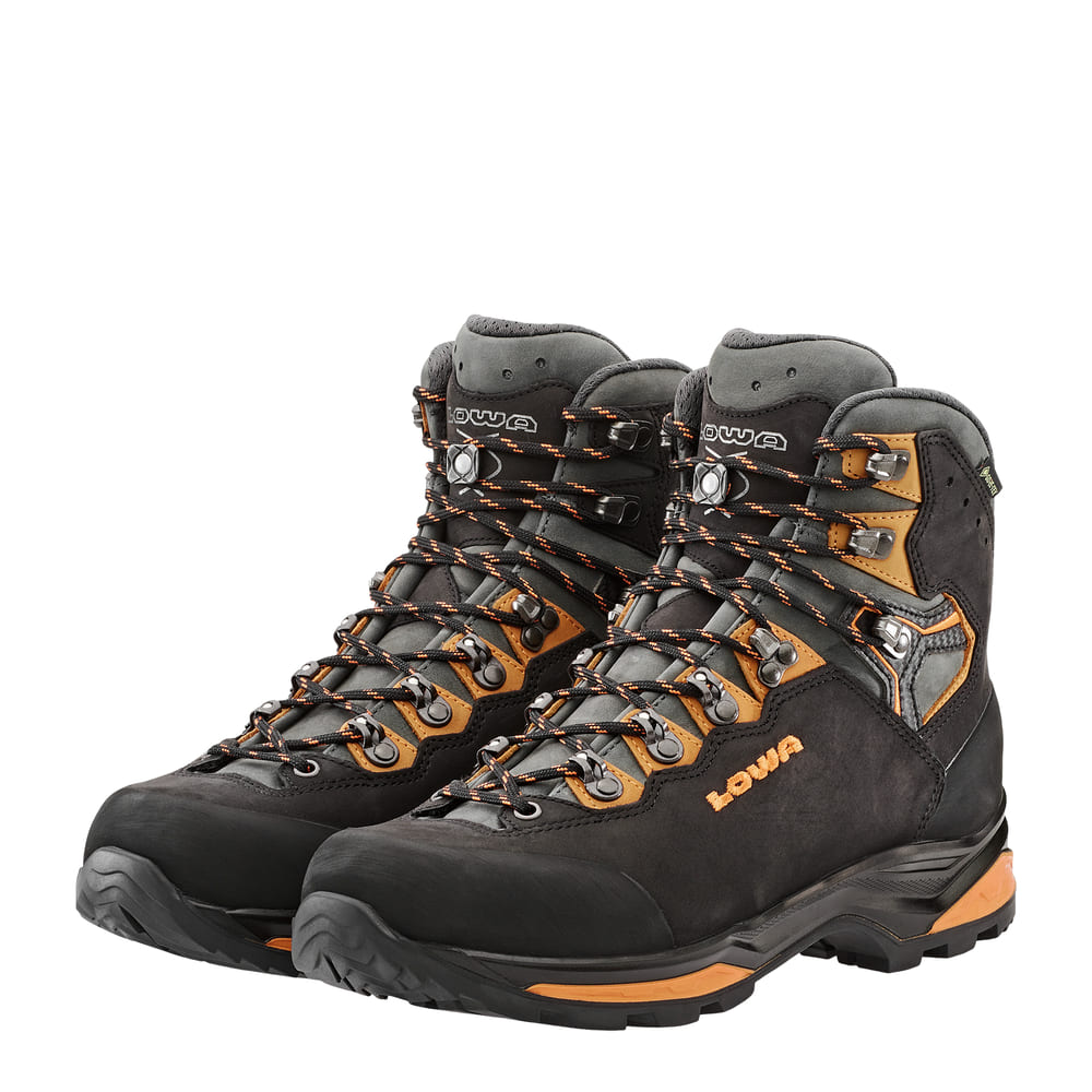 LOWA Camino Evo GTX product view 2 — black/orange