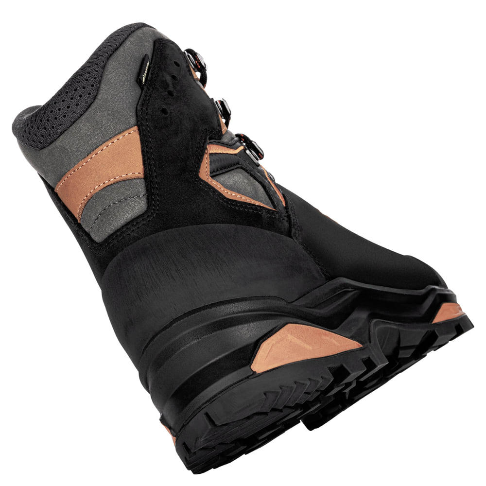 LOWA Camino Evo GTX S product view 4 — black/orange