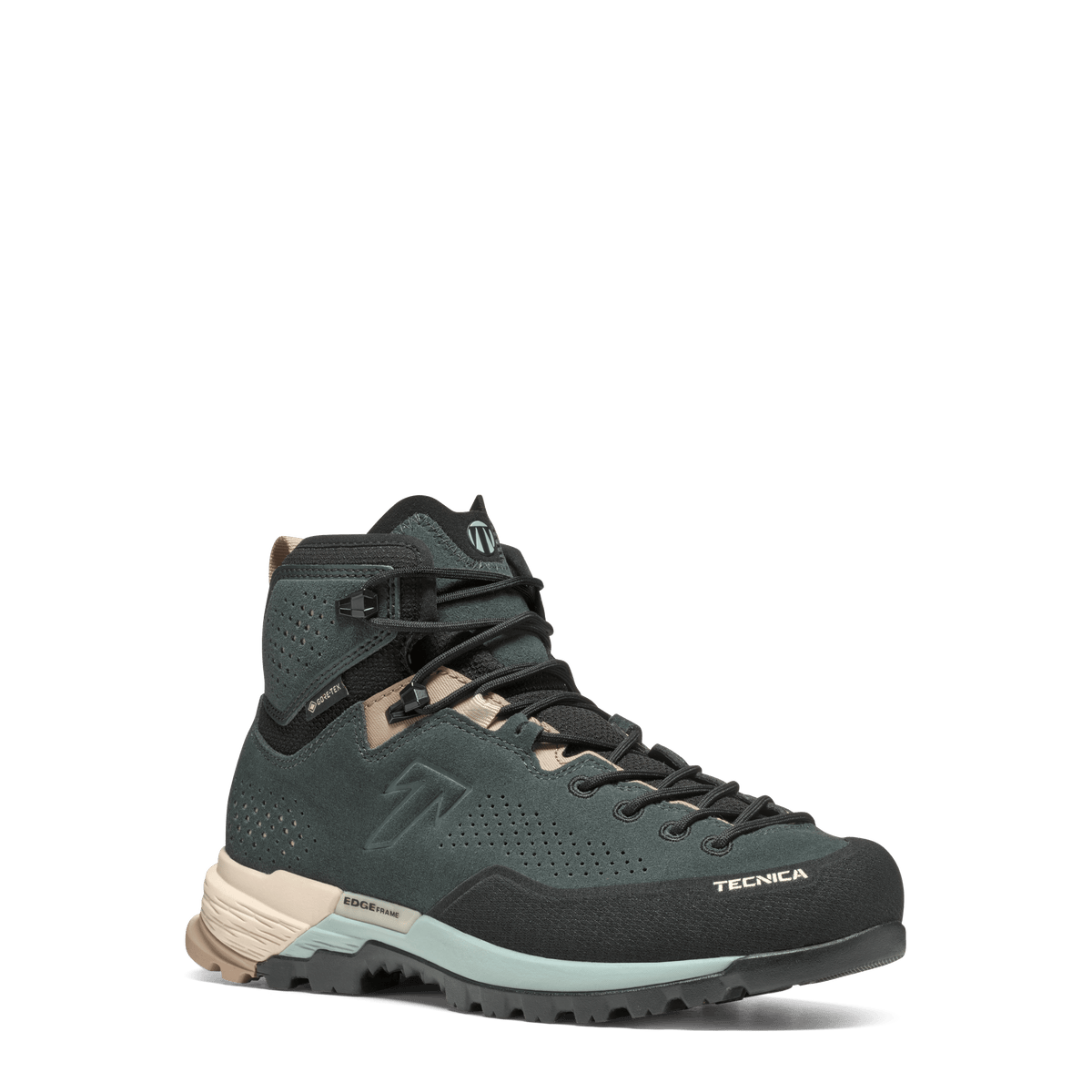 Tecnica Sulfur Mid GTX WS product view 1 — Deep Green - Light Blue