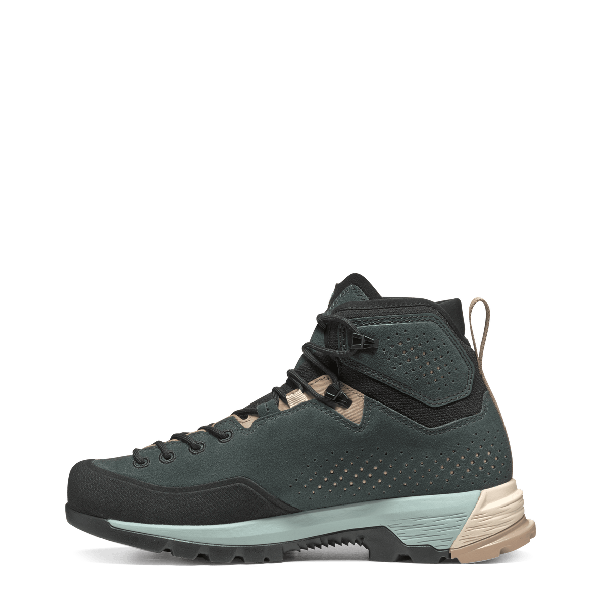 Tecnica Sulfur Mid GTX WS product view 3 — Deep Green - Light Blue