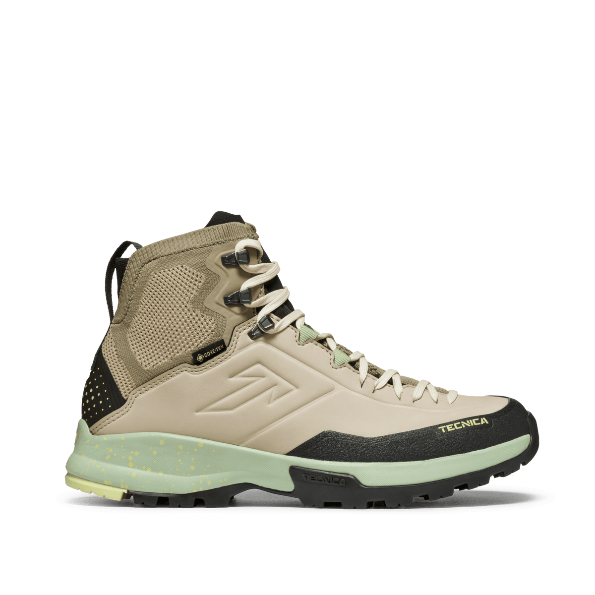 Tecnica Forge Hike Mid GTX WS product view 2 — Beige - Light Green