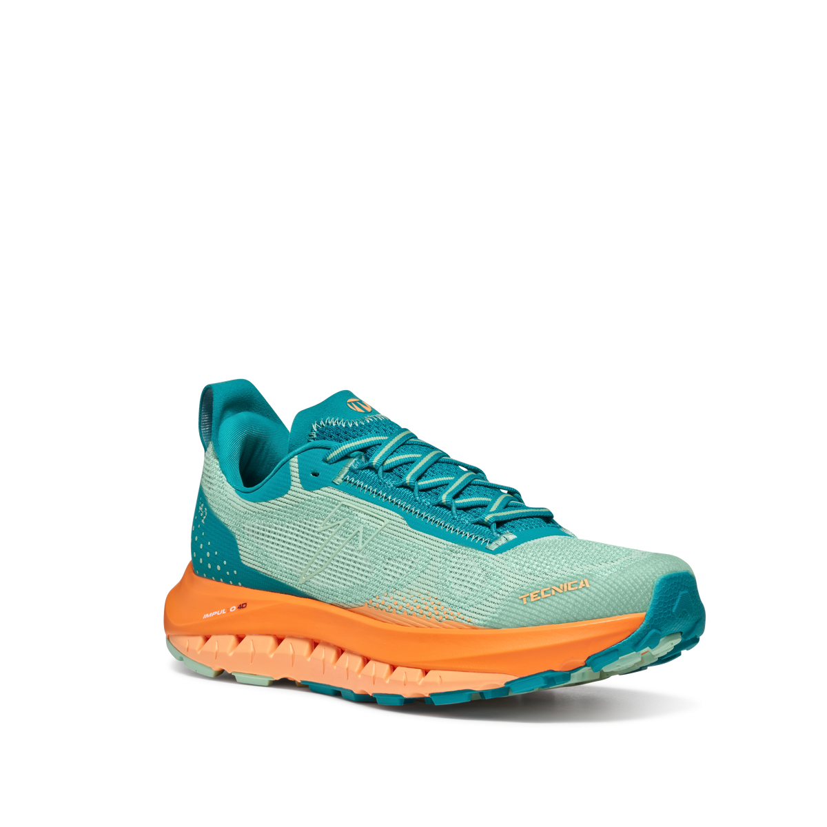 Tecnica Pyrox Hybrid WS product view 1 — Orange - Aqua Green