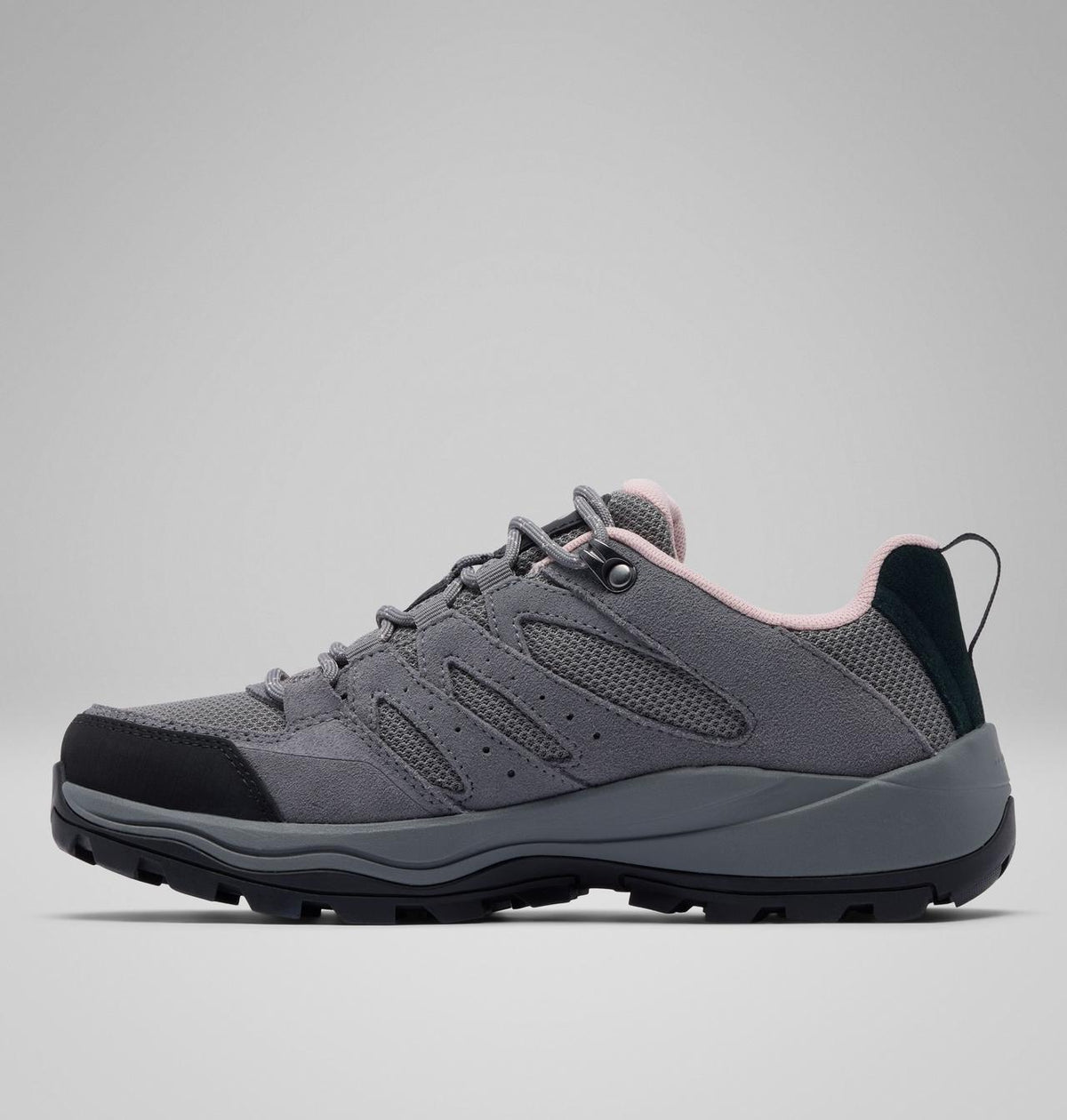 Columbia Redmond IV Waterproof Hiking Shoes Women product view 6 — Ti Grey Steel, Mineral Pink