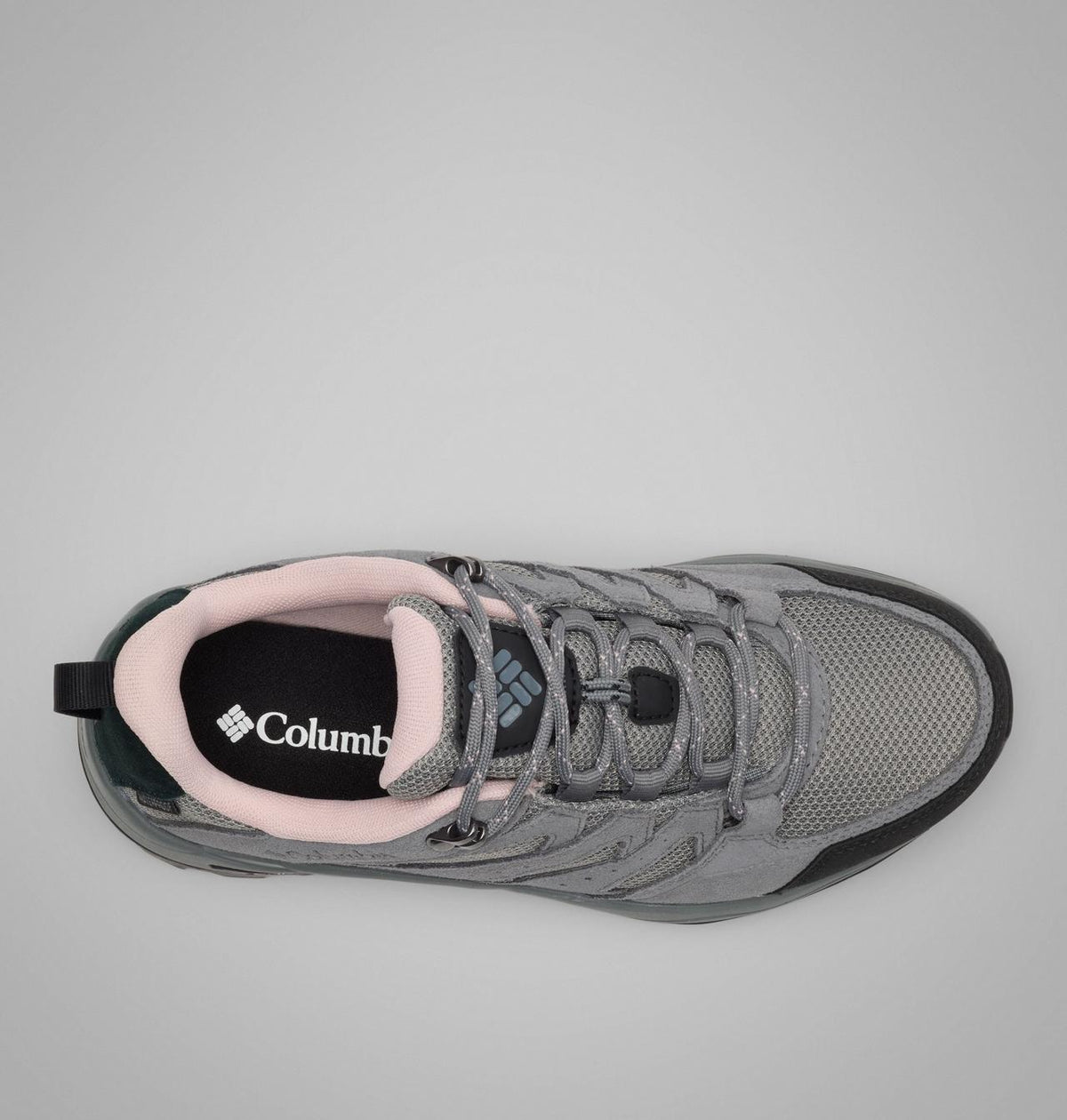 Columbia Redmond IV Waterproof Hiking Shoes Women product view 4 — Ti Grey Steel, Mineral Pink