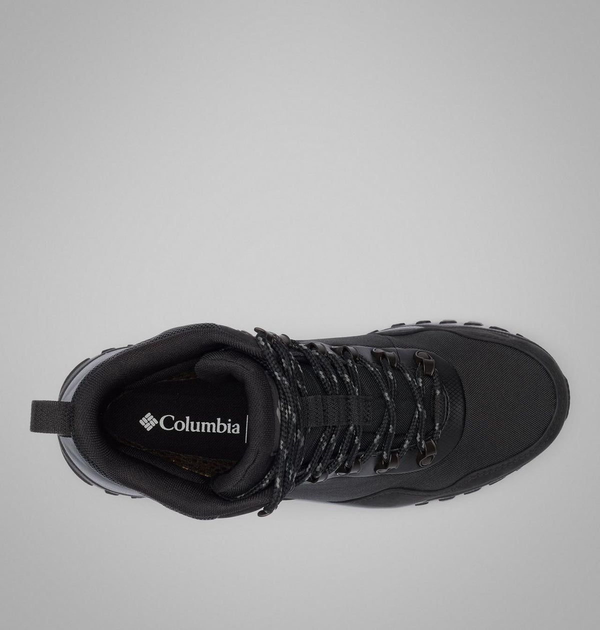 Columbia Burnsider Omni-Heat Infinity Waterproof Winter Boots Men product view 4 — Black, City Grey