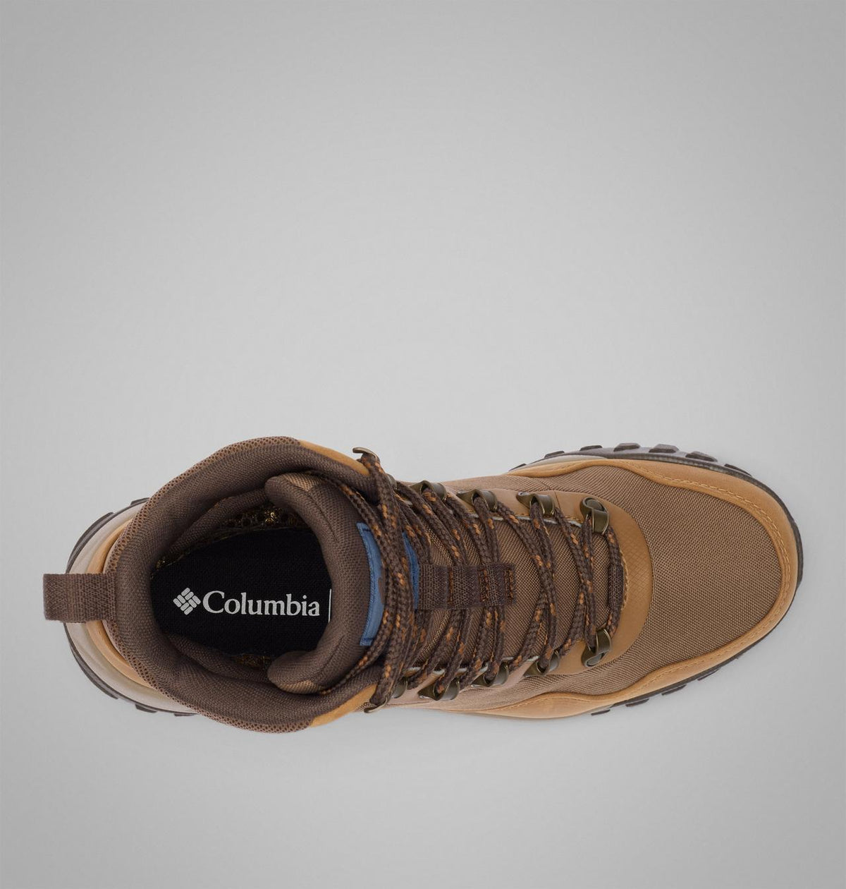 Columbia Burnsider Omni-Heat Infinity Waterproof Winter Boots Men product view 4 — Dark Brown, Dark Mountain