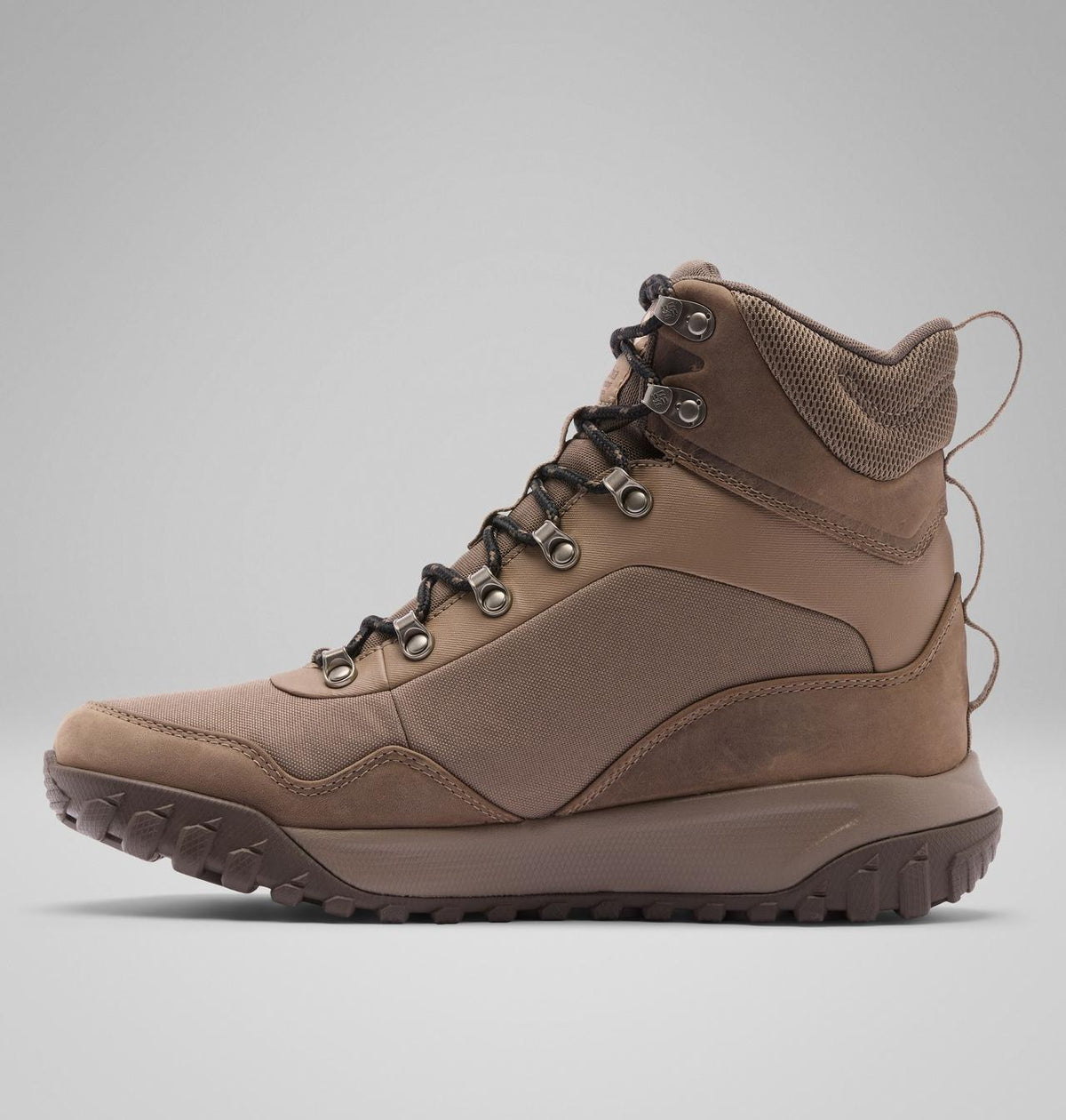 Columbia Burnsider Omni-Heat Infinity Waterproof Winter Boots Men product view 6 — Wet Sand, Khaki