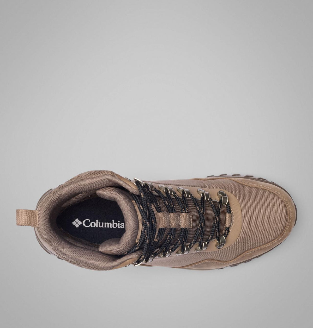 Columbia Burnsider Omni-Heat Infinity Waterproof Winter Boots Men product view 4 — Wet Sand, Khaki