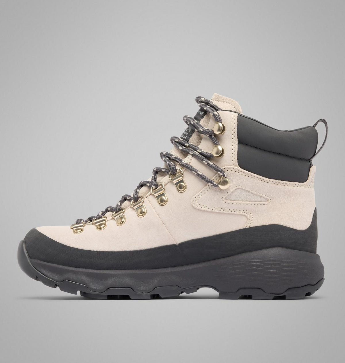 Columbia Newton Alpine PT Waterproof Boots Women product view 6 — Cloud Grey, Shark