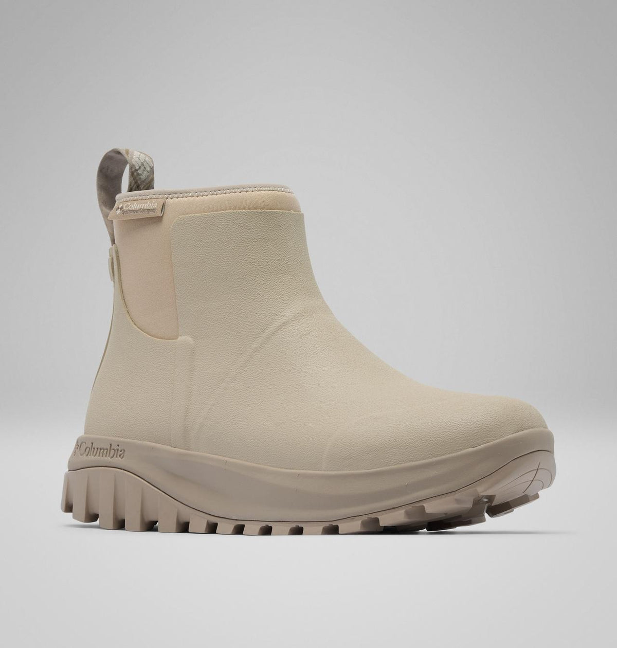 Columbia Venturetrot Waterproof Winter Boots Women product view 3 — Ancient Fossil, Oxford Tan