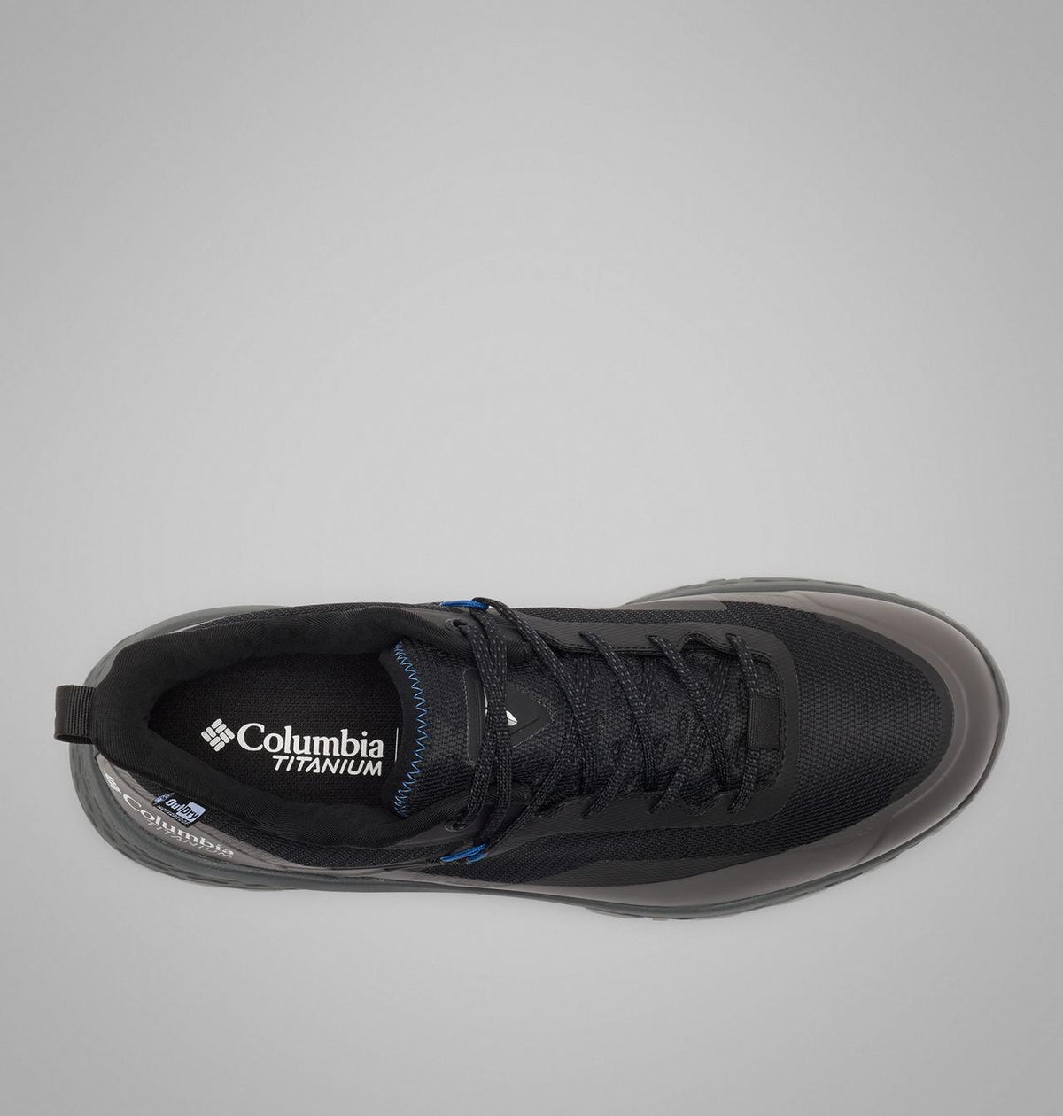 Columbia Tellurix Titanium OutDry Hiking Shoes Men product view 4 — Black, Mountain Blue