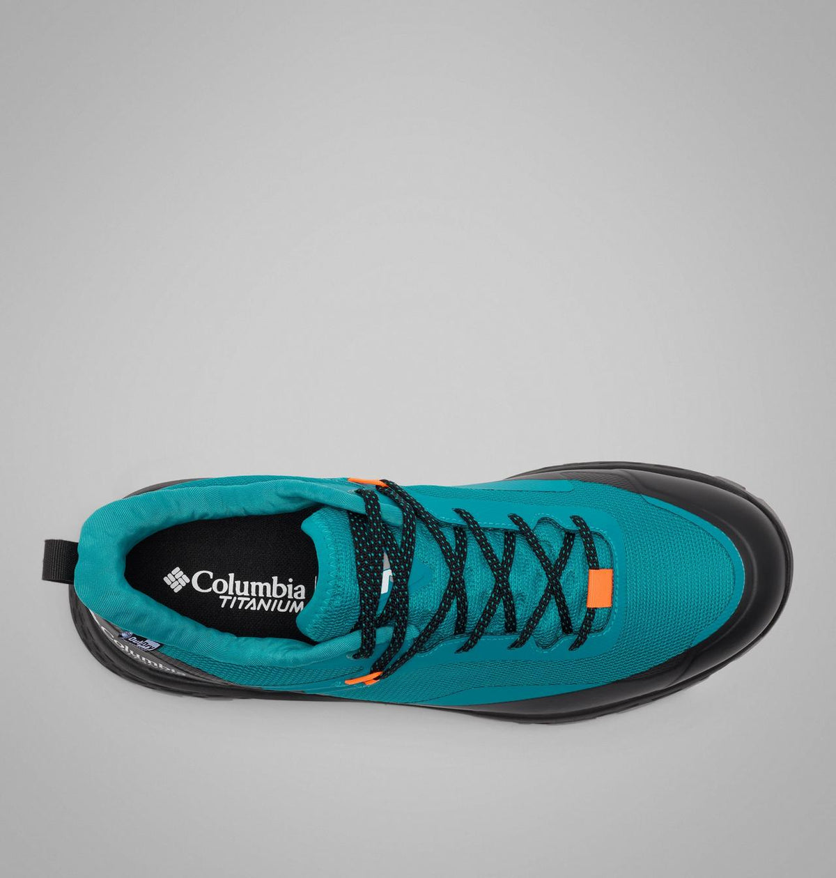 Columbia Tellurix Titanium OutDry Hiking Shoes Men product view 4 — Teal Chloride, Black