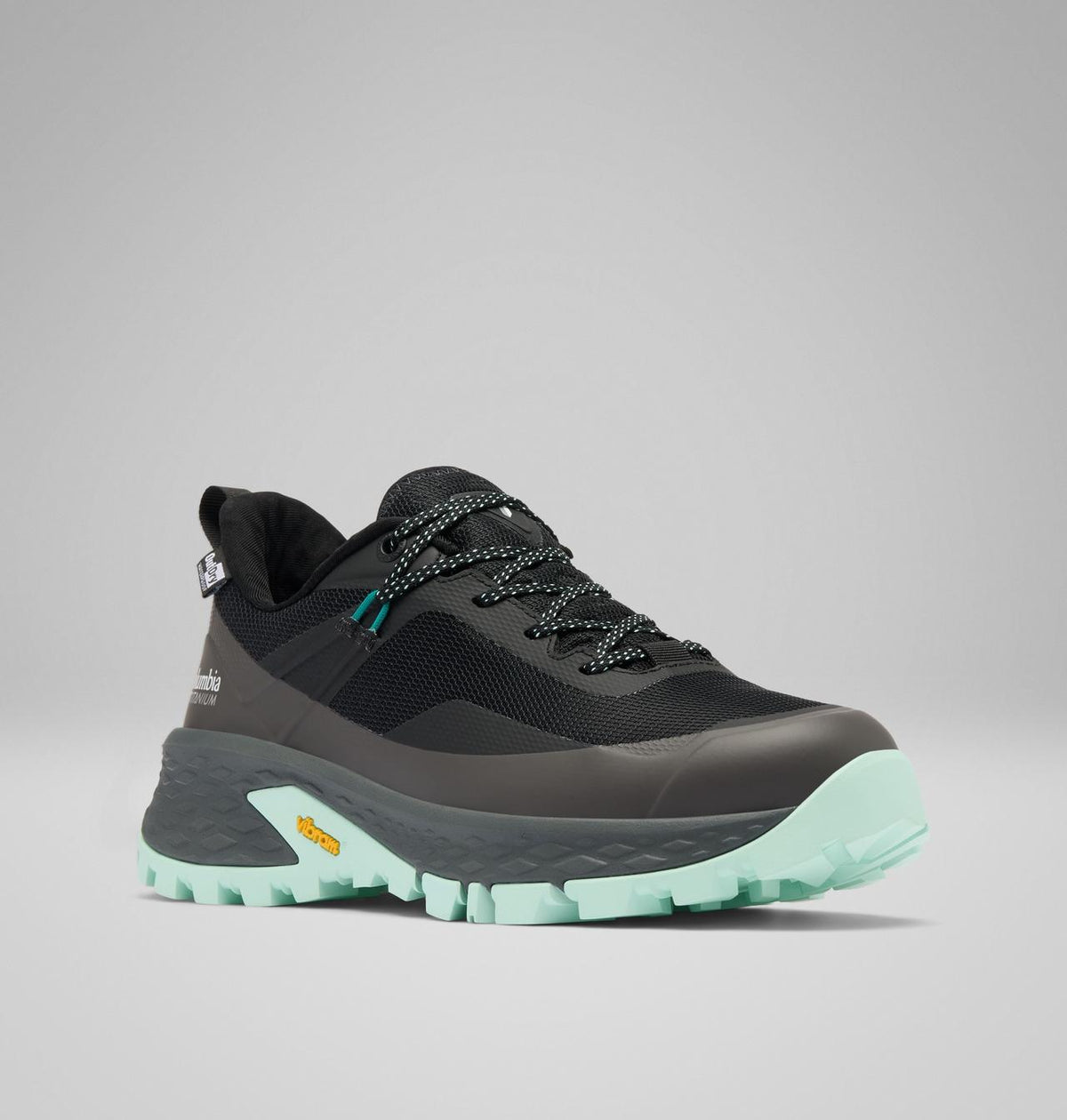 Columbia Tellurix Titanium OutDry Hiking Shoes Women product view 3 — Black, Sea Ice
