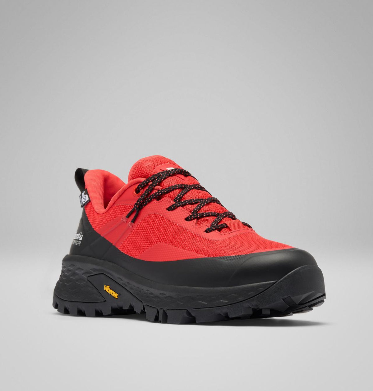 Columbia Tellurix Titanium OutDry Hiking Shoes Women product view 3 — Poppy Red, Black