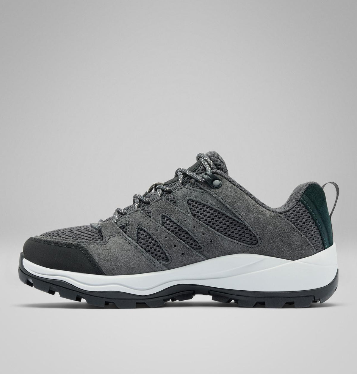 Columbia Redmond IV Breathe Hiking Shoes Women product view 6 — Dark Grey, Grey Ice