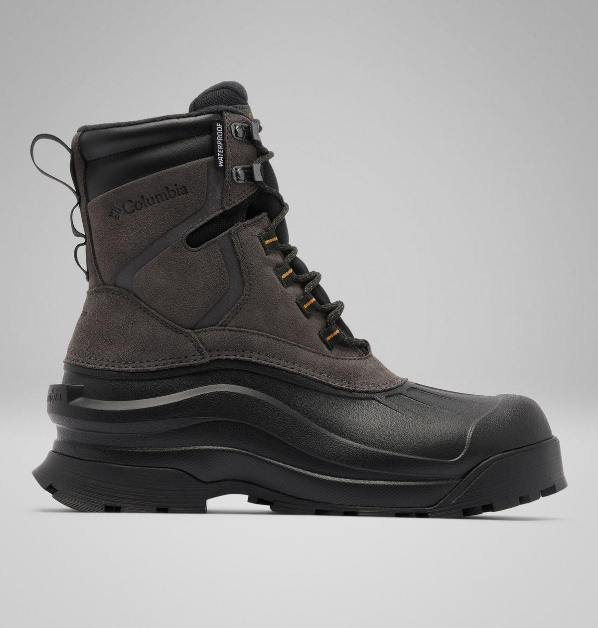 Columbia Bugaboot Canyon Waterproof Snow Boots Men product view 1 — Black, Gold