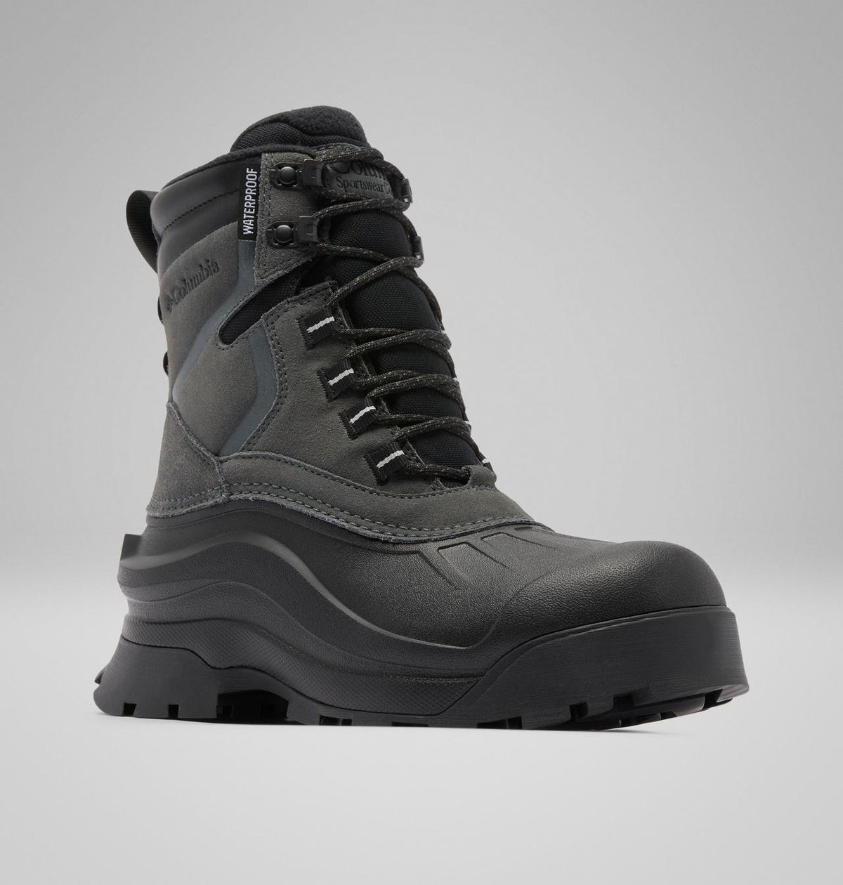 Columbia Bugaboot Canyon Waterproof Snow Boots Women product view 3 — Grill, Black