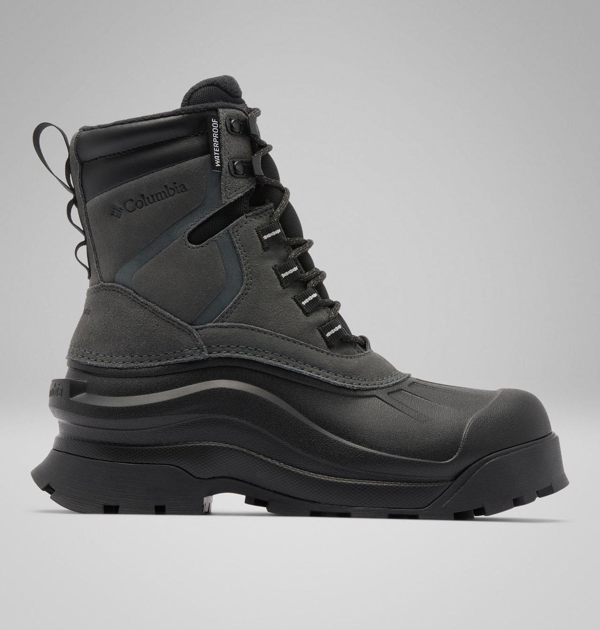 Columbia Bugaboot Canyon Waterproof Snow Boots Women product view 1 — Grill, Black