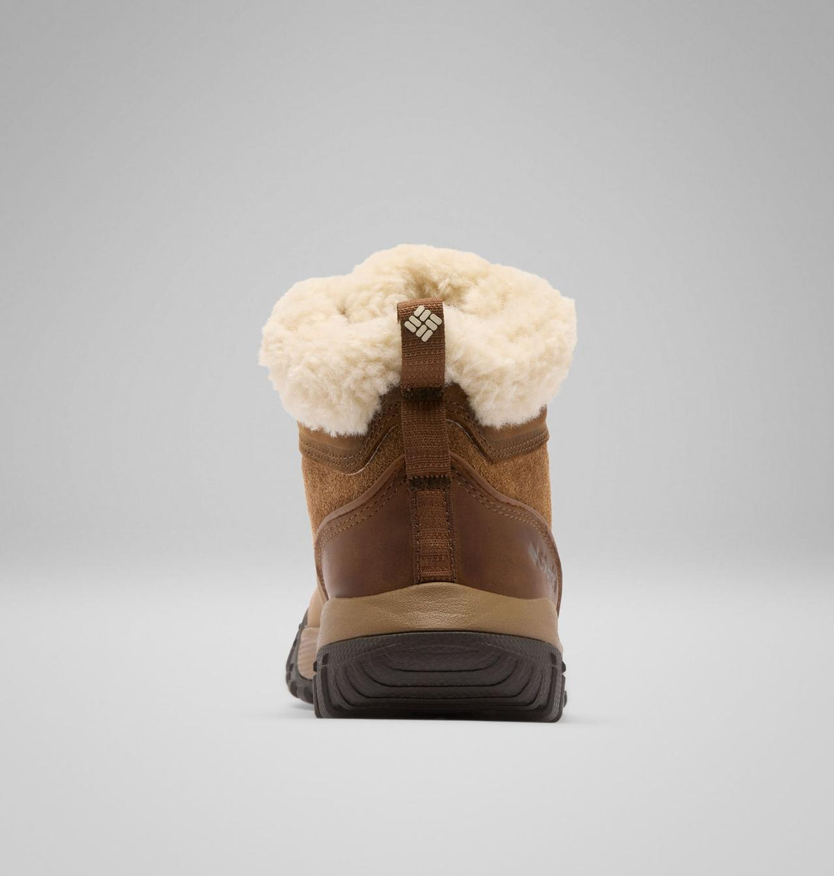 Columbia Burnsider Cozy Mid Waterproof Winter Boots Women product view 2 — Nutmeg, Cordovan