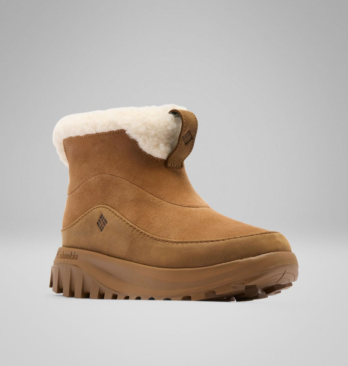 Columbia Snowtrot Ease Winter Boots Women product view 3 — Elk, Light Brown