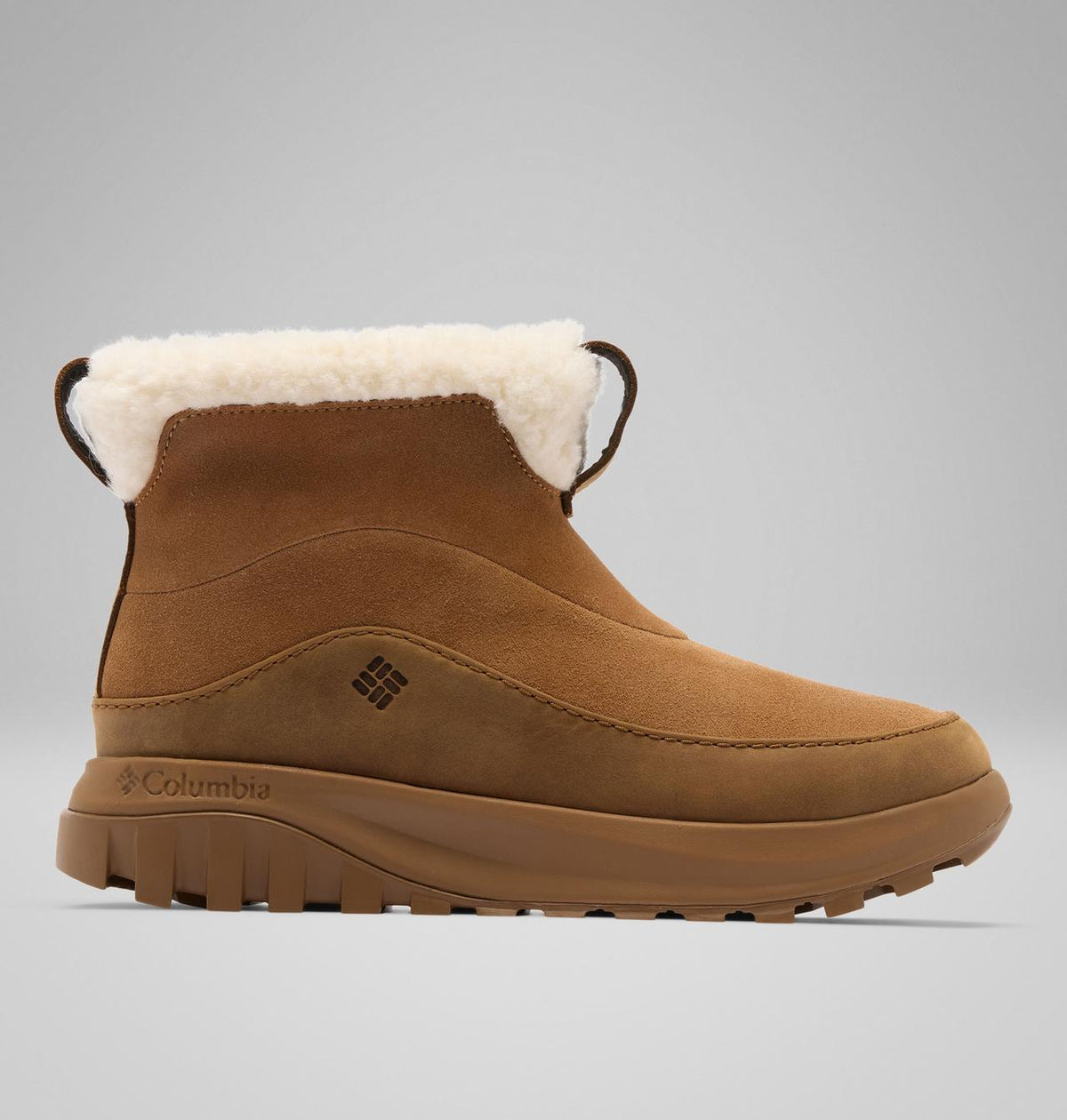 Columbia Snowtrot Ease Winter Boots Women product view 1 — Elk, Light Brown