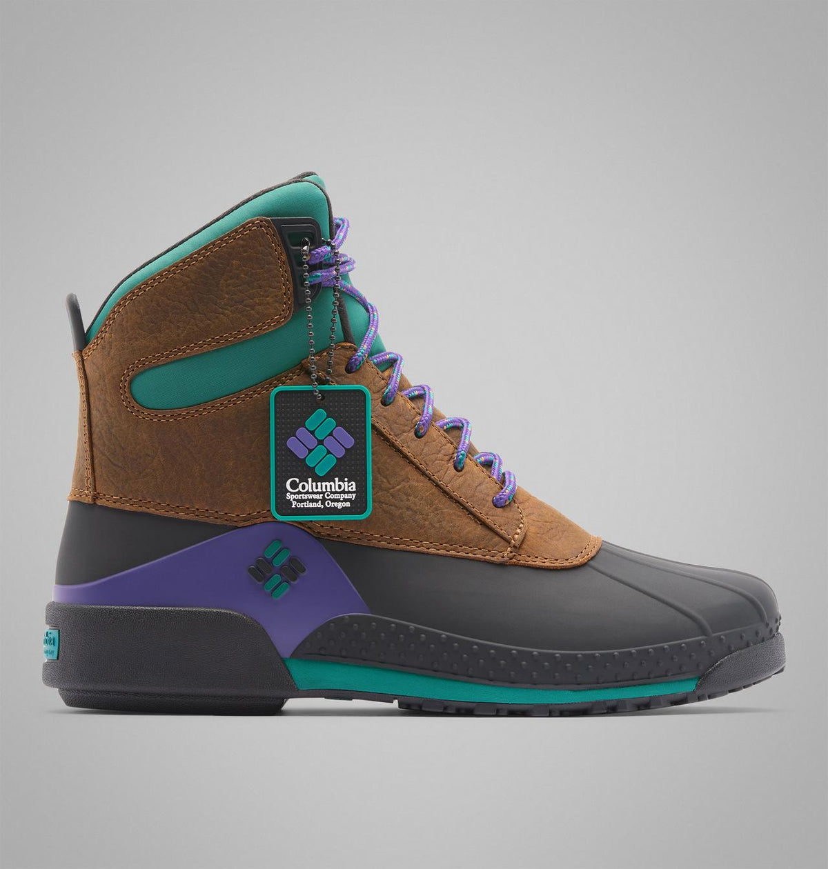 Columbia Bugaboot 1 Limited Edition Waterproof Winter Boots Men product view 1 — Elk, Waterfall