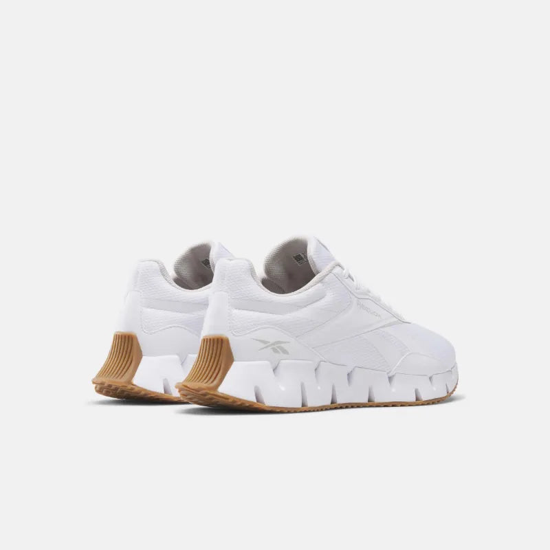 Reebok Zig Dynamica STR Shoes product view 3 — White/White/White