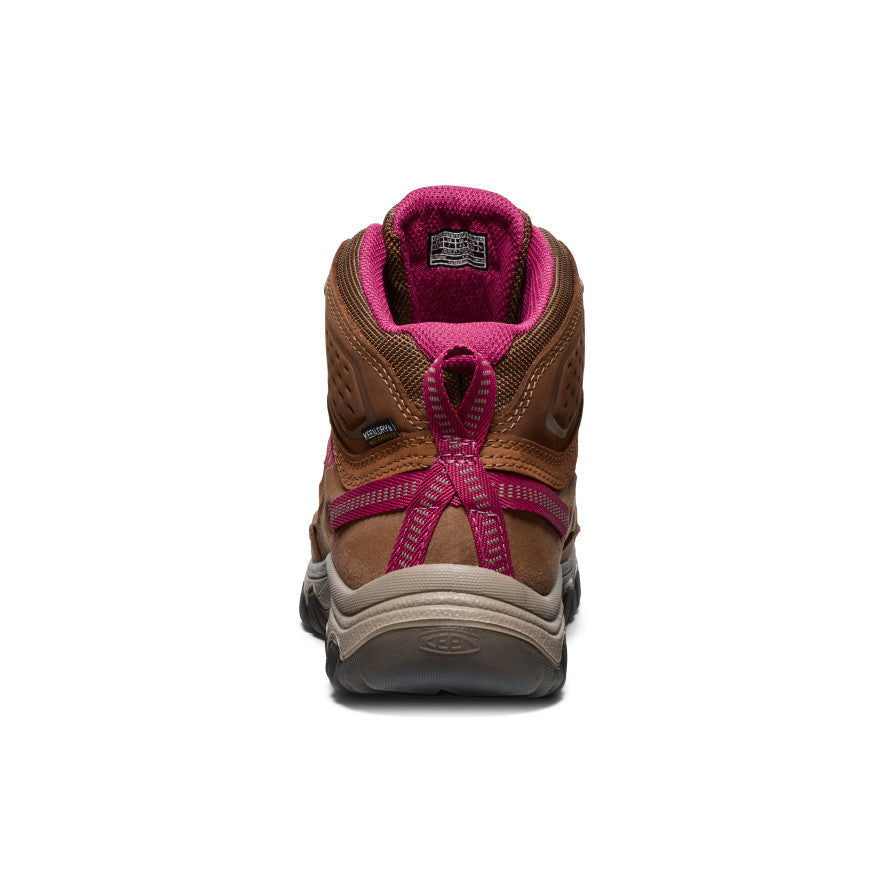 KEEN Targhee IV Waterproof Hiking Boot Women product view 5 — Bison/Beaujolais