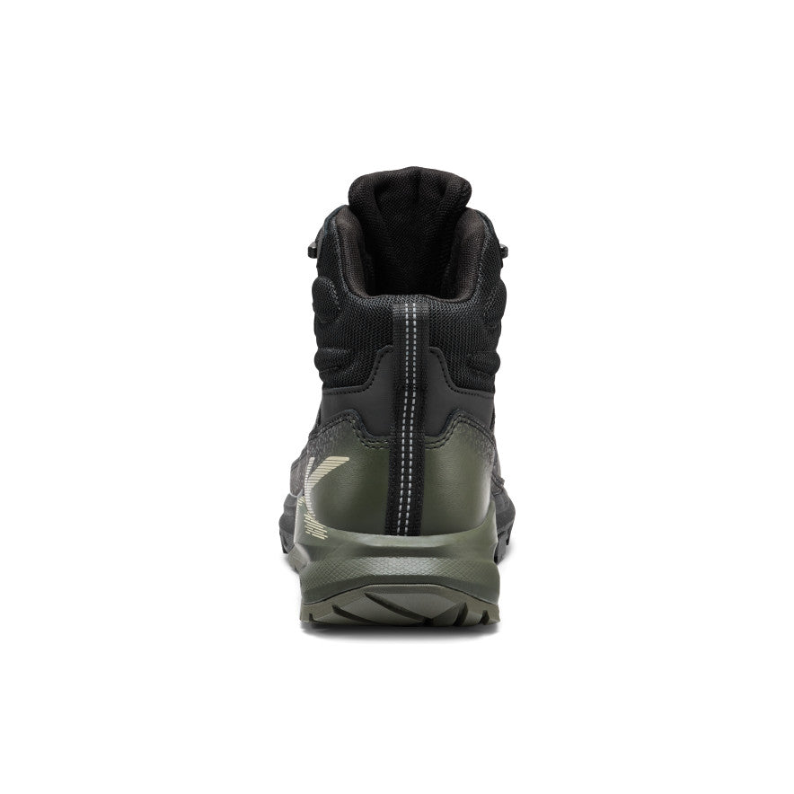 KEEN Targhee Blur Waterproof Work Boot (Carbon Toe) Men product view 5 — Forest Night/Black