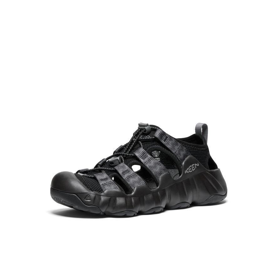 KEEN Hyperport H2 Sandal Women product view 3 — Black/Steel Grey