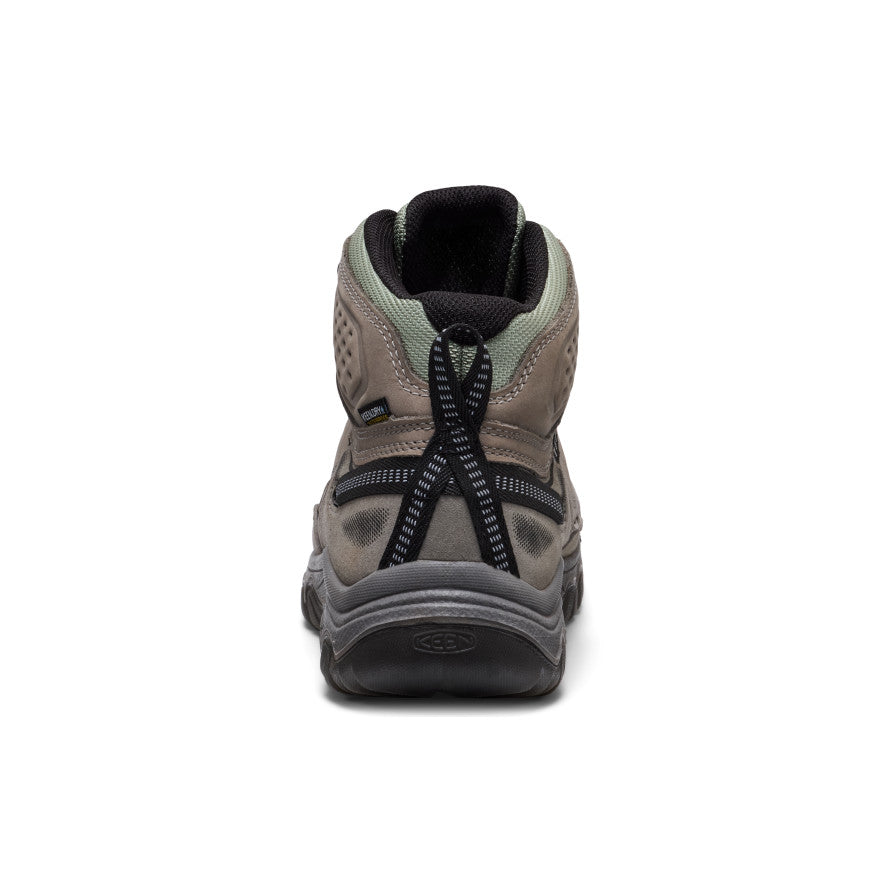 KEEN Targhee IV Waterproof Hiking Boot Women product view 5 — Steel Grey/Lily Pad