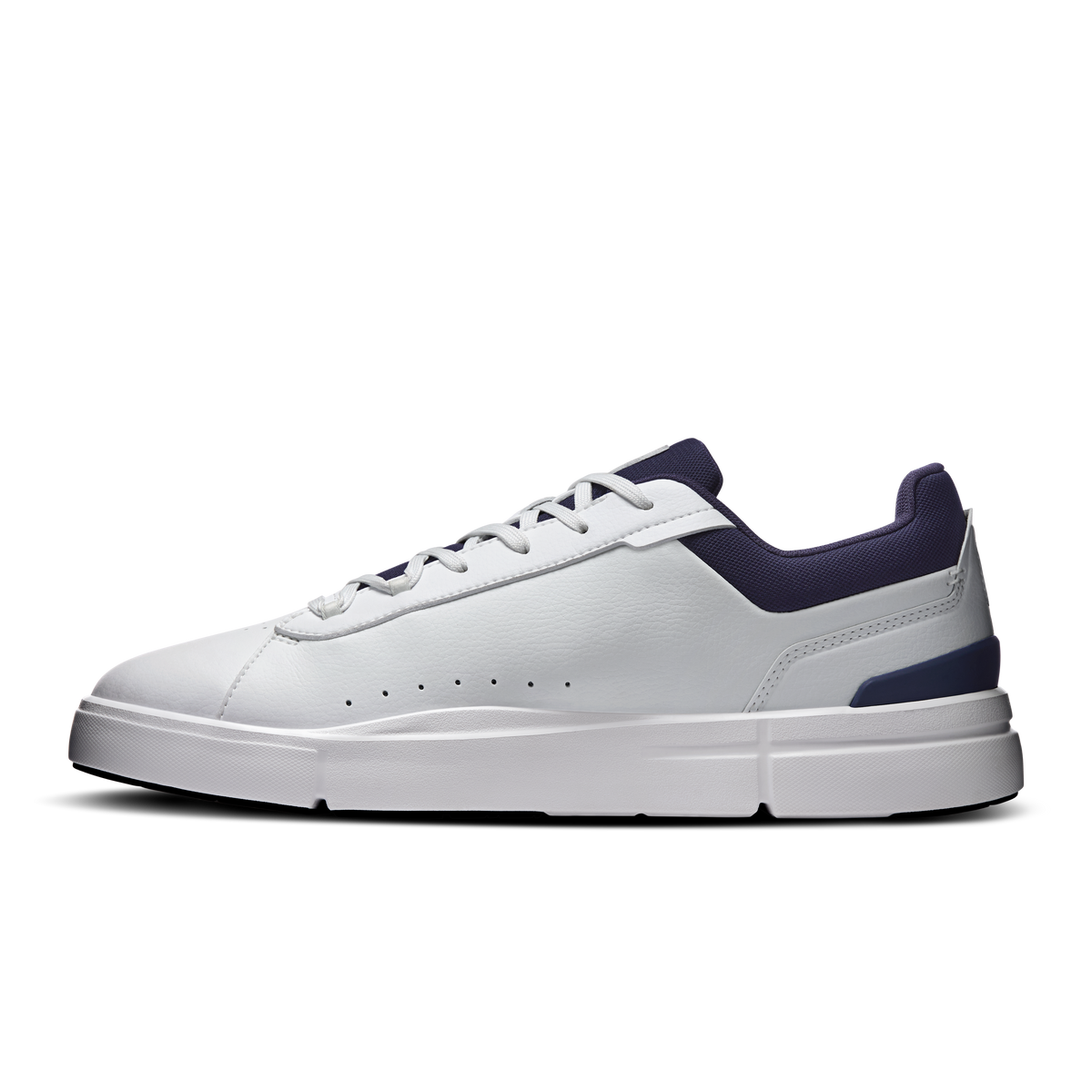On THE ROGER Advantage Men product view 4 — White | Midnight