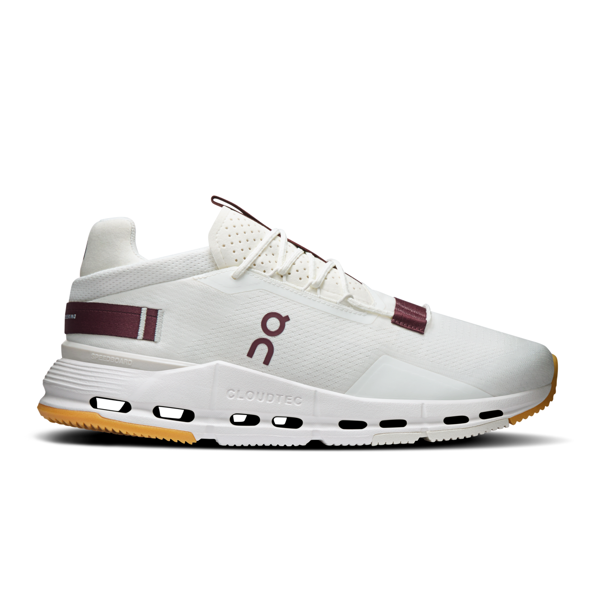 On Cloudnova 2 Men product view 1 — Ivory | Maroon