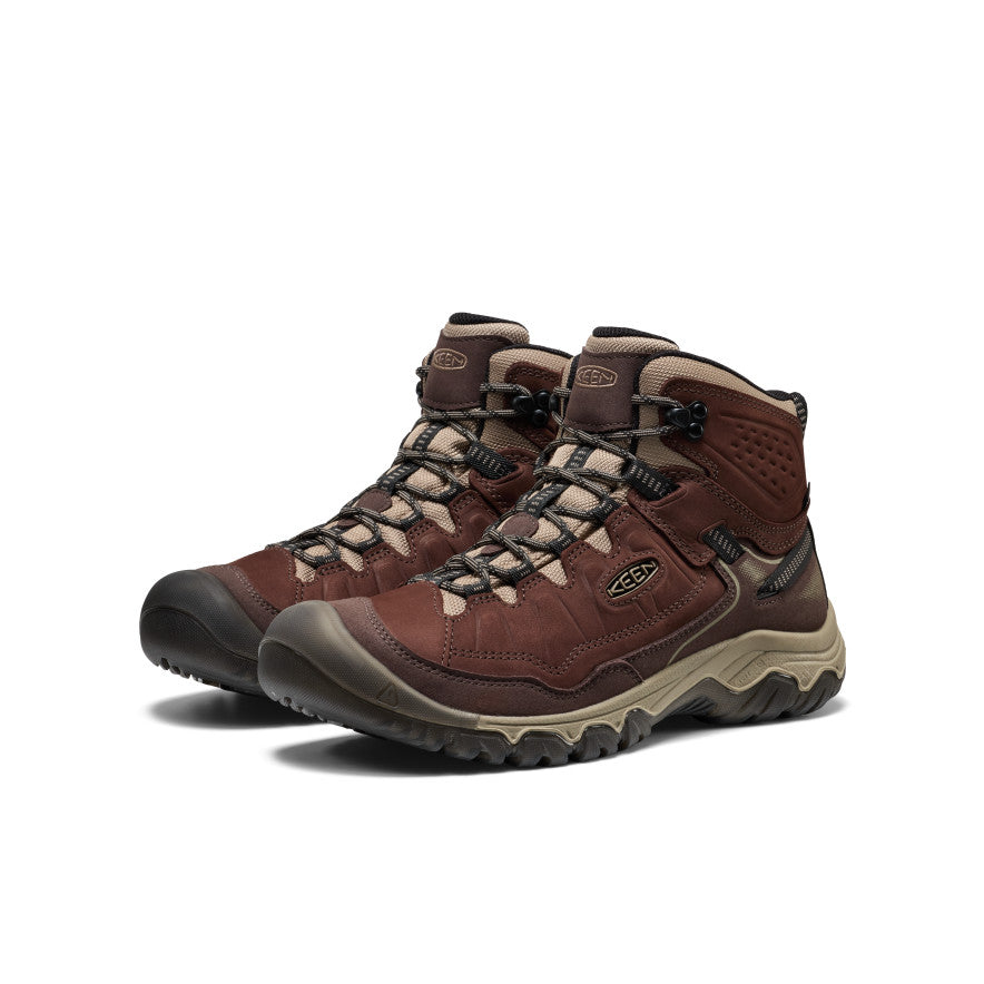 KEEN Targhee IV Waterproof Hiking Boot Men product view 2 — Java/Brindle