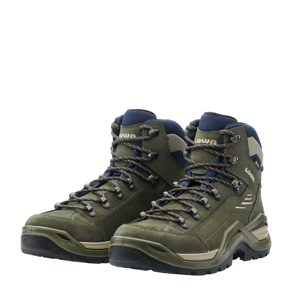 LOWA Renegade Evo GTX MID product view 2 — olive/navy