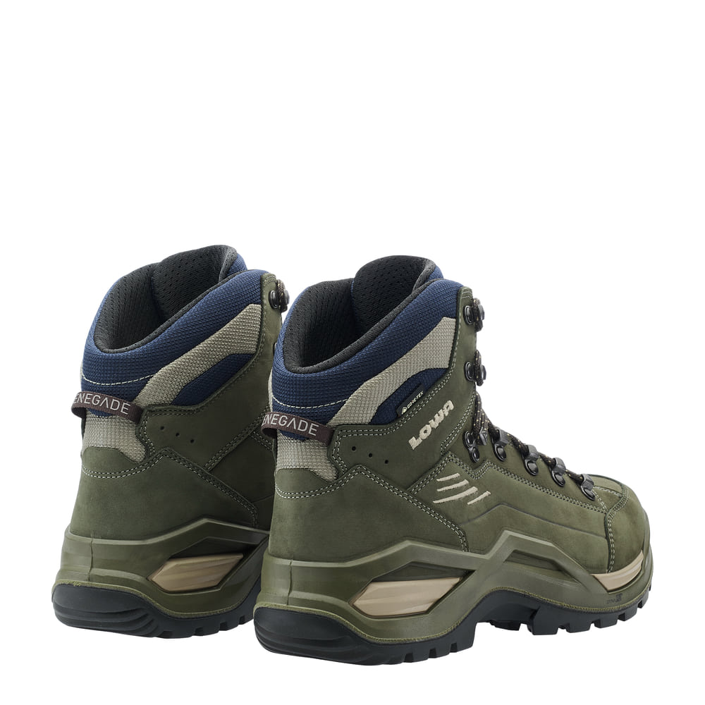 LOWA Renegade Evo GTX MID product view 3 — olive/navy