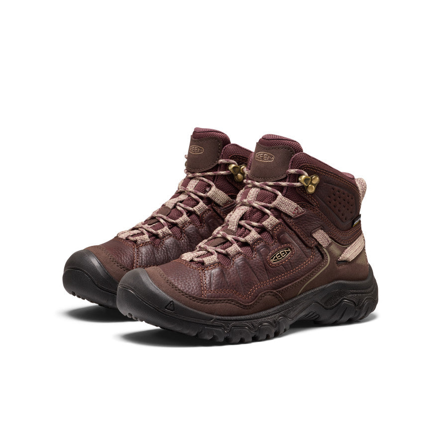 KEEN Targhee IV Waterproof Hiking Boot Women product view 3 — Tumbled Chocolate
