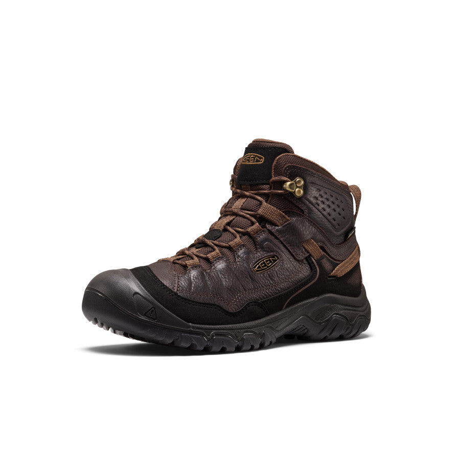 KEEN Targhee IV Waterproof Hiking Boot Men product view 3 — Tumbled Java
