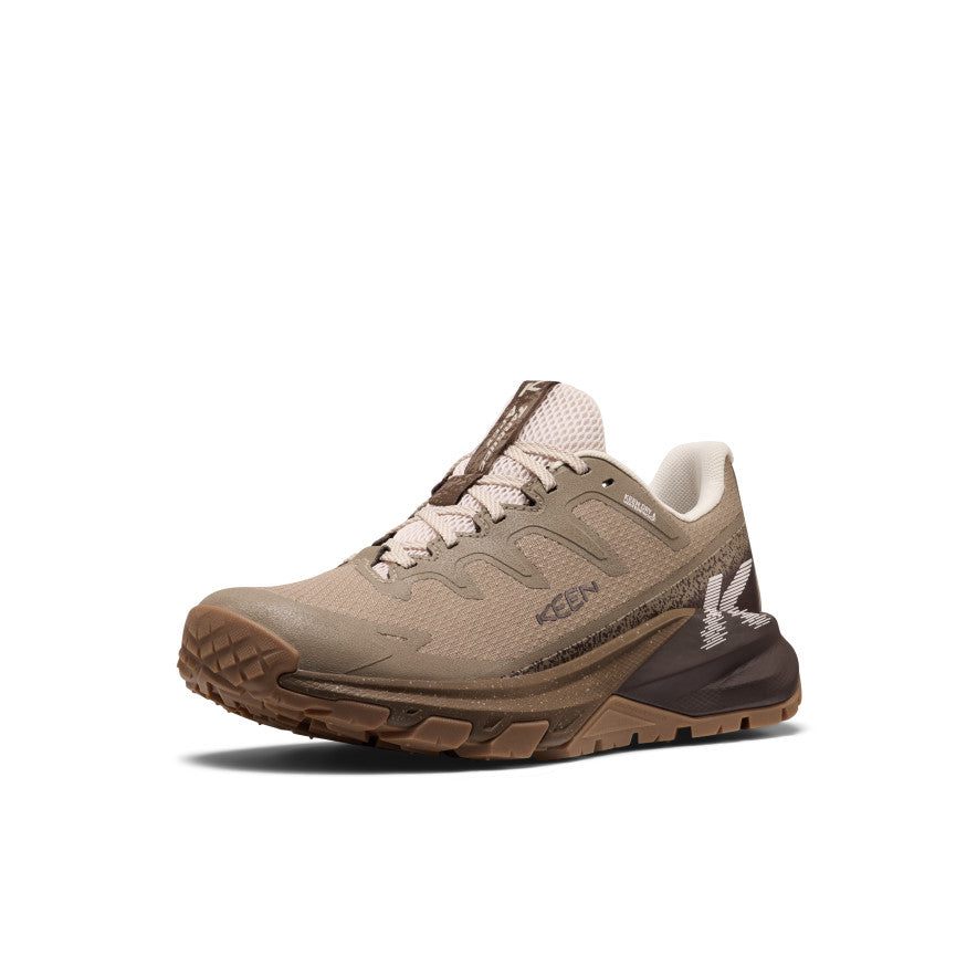 KEEN Targhee Apex Waterproof Hiking Shoe Women product view 3 — Brindle/Peach Blush